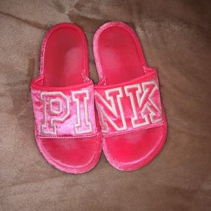 Hot pink VS Pink slippers